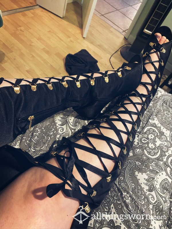 My Favorite Pair Of Thigh High Heels!