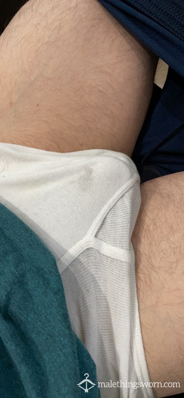 My Junk In White Hanes Briefs