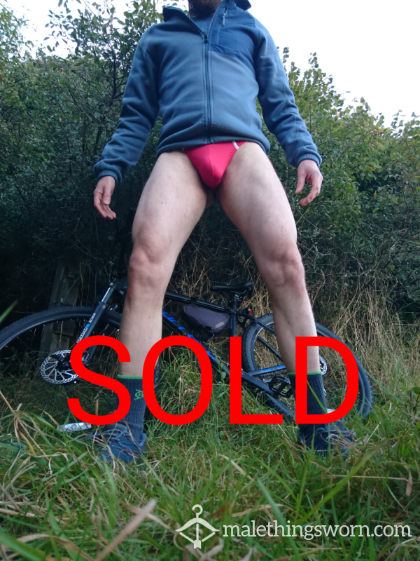 **SOLD** Naughty 'used' Red Thong! 😉 Who Wants It 👿