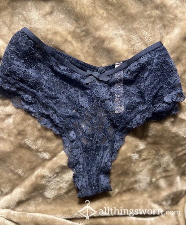 Navy Blue Lace Cheekies