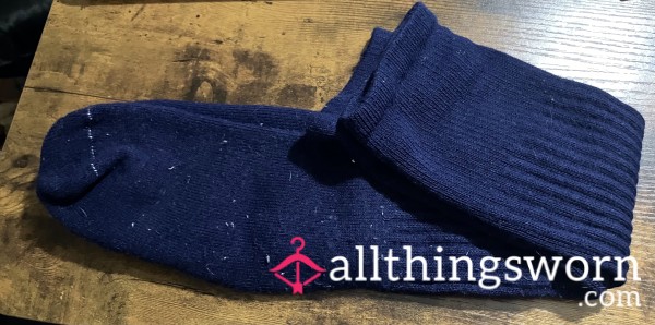 Navy Blue Sports Socks - 20 Years Old - Includes US Shipping -