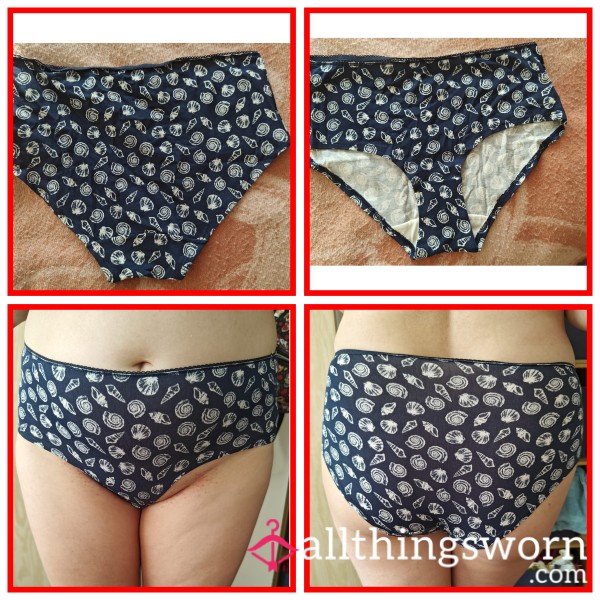 Navy Seashell Knickers