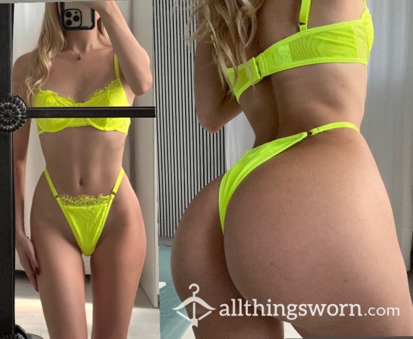 Neon Lingerie Set 💛 + 5 Min Pre Made Video