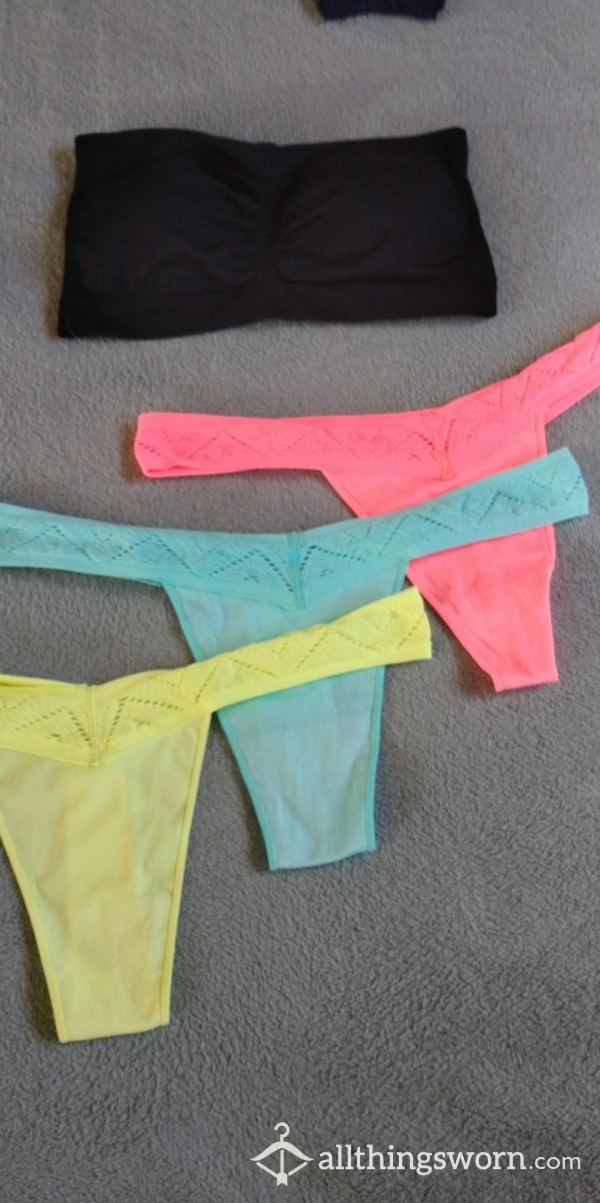 Neon Panties G-String Pink