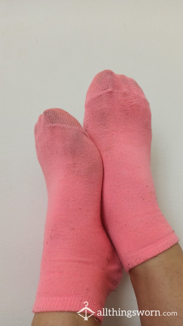 Neon Pink Barbie Socks Worn For 1 Week Dirty Smelly