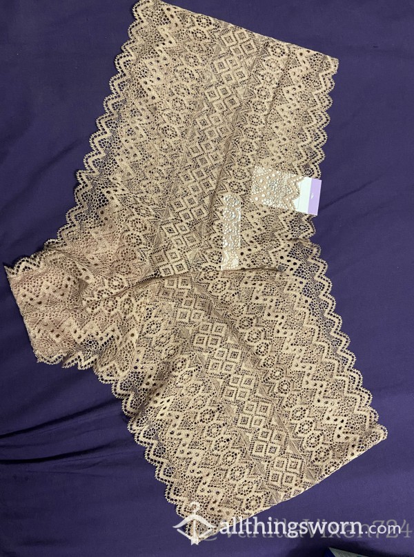 Lace XL Tan Panties BBW Ready For You