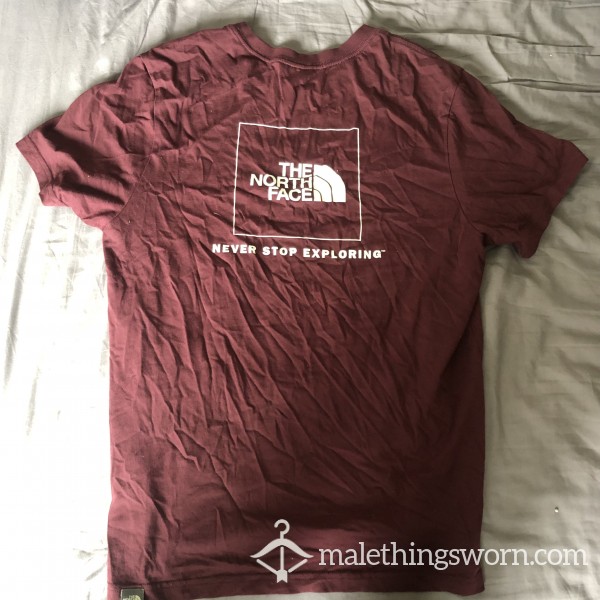 North Face Burgundy T-shirt