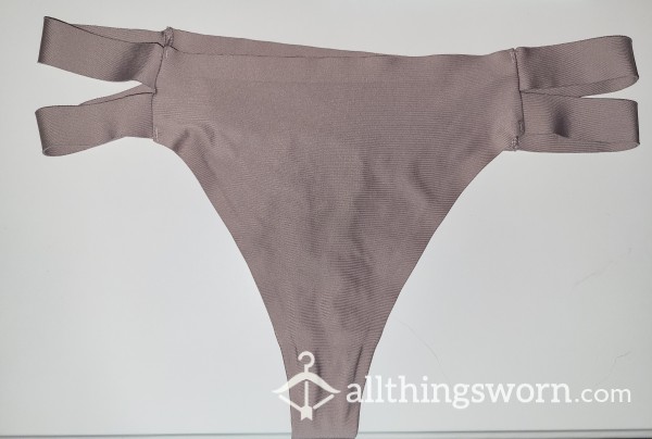 Nude Hip Cutout Thong