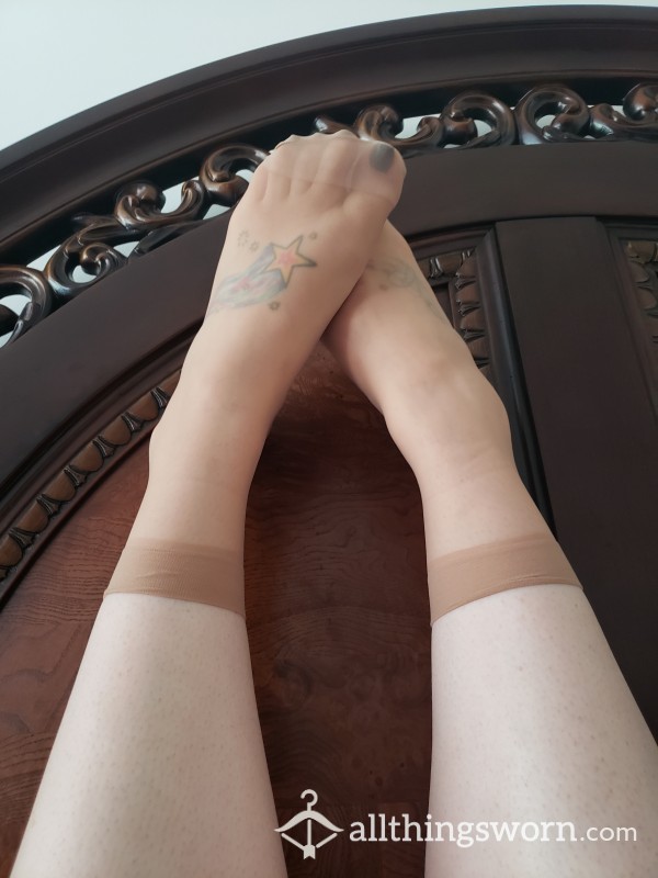 Nude Nylon Socks 🦶 2 Day 1 Night Wear 🦶 Free US Shipping