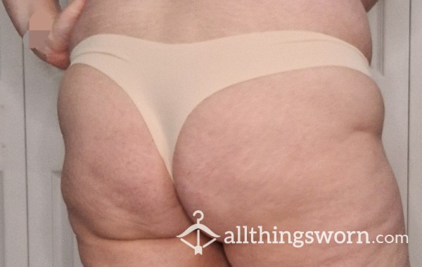 48hr Worn Nude Seamless V-waisted Thong *SALE*