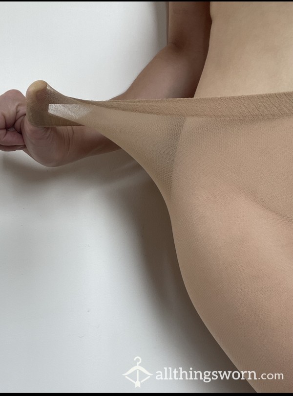 Nude Work Uniform Tights - Worn All Day!