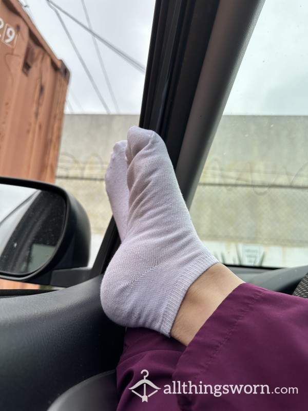 Nurses Sweaty White Socks