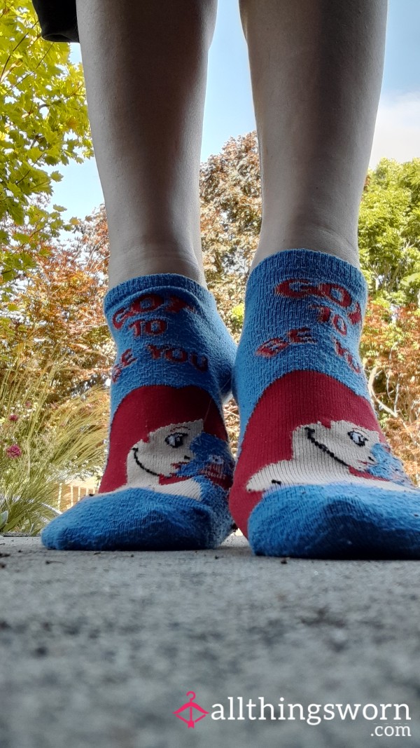 Off-brand Blue Little Mermaid Ankle Socks