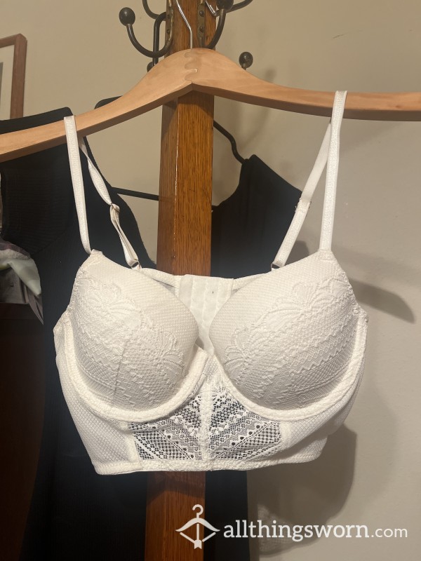 Off White Bustier Bra