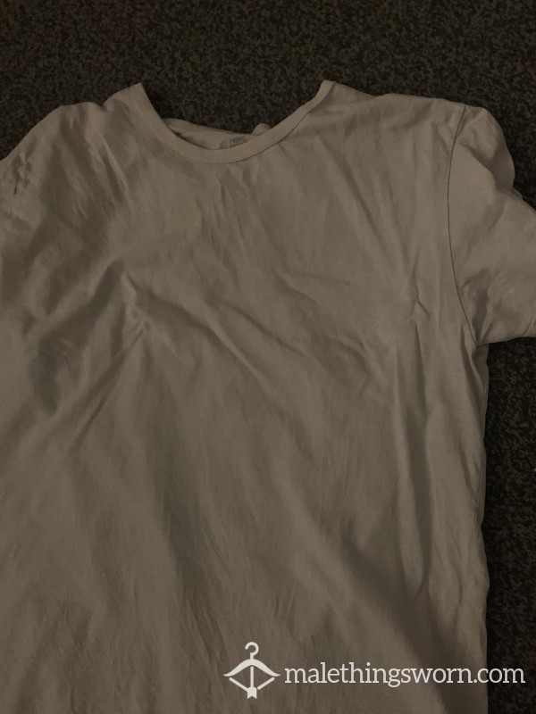 Old Dirty Sweaty White T Shirt