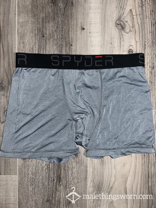 Grey Spyder Boxer - Workout Favourite Have Seen Lots Of Prec*m