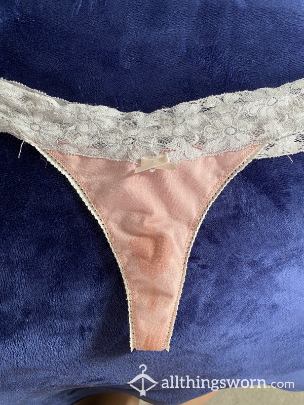 Old Light Pink Thong