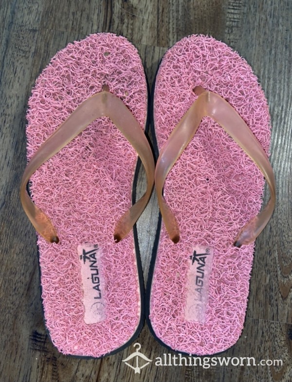 Old Pink Flip Flops