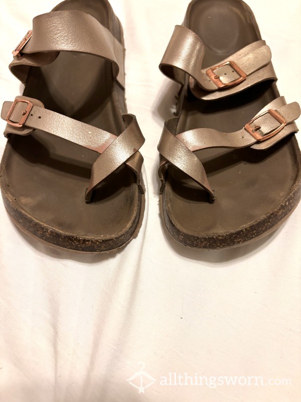 Old Rose Gold Sandals