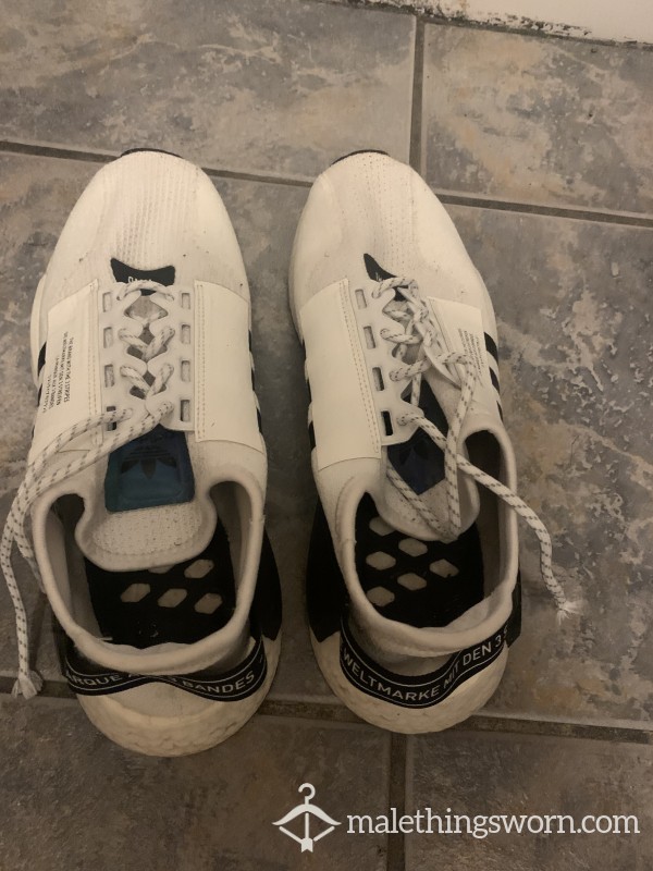 Old White Adidas Running Trainers