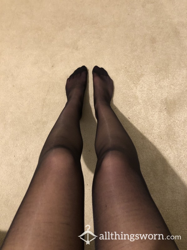 Old/used S**y Black Nylon Tights!