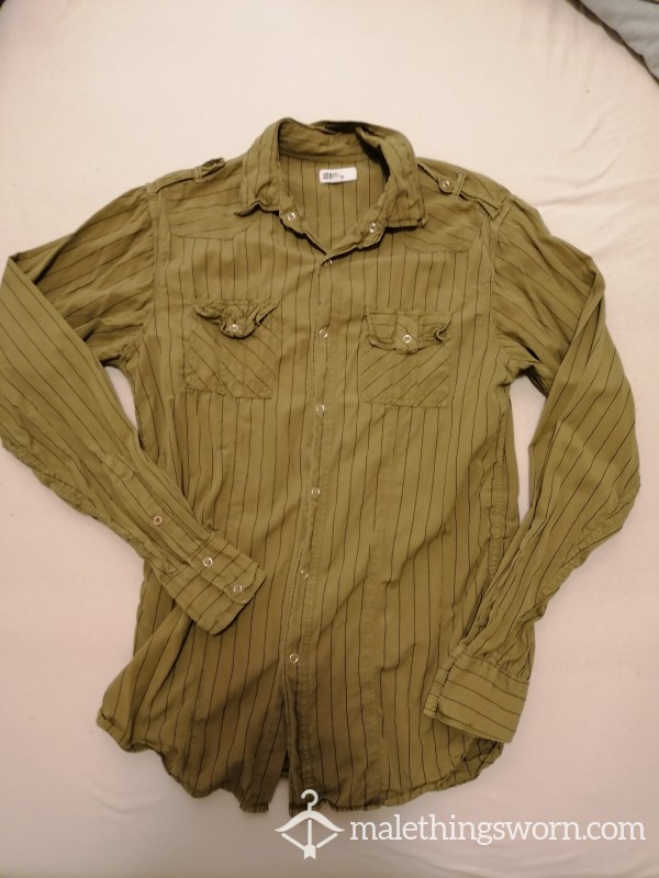 Olive Bu*toned Shirt