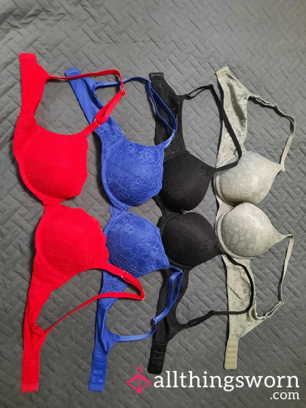 Olive Green, Black, Blue, Red Bras!!