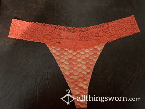 Orange Scale Thongs