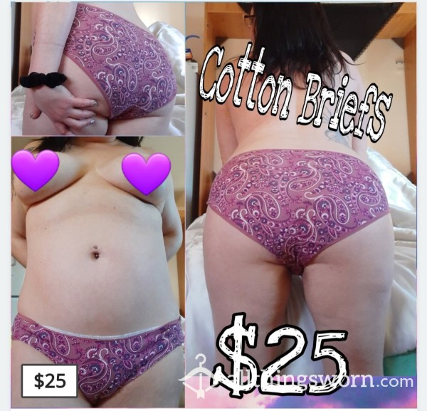 Paisley Cotton Briefs