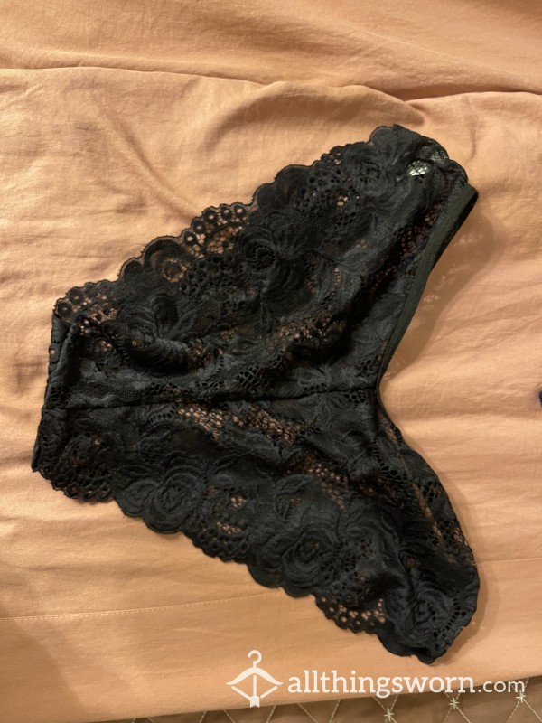 S**y Black Lace Panties