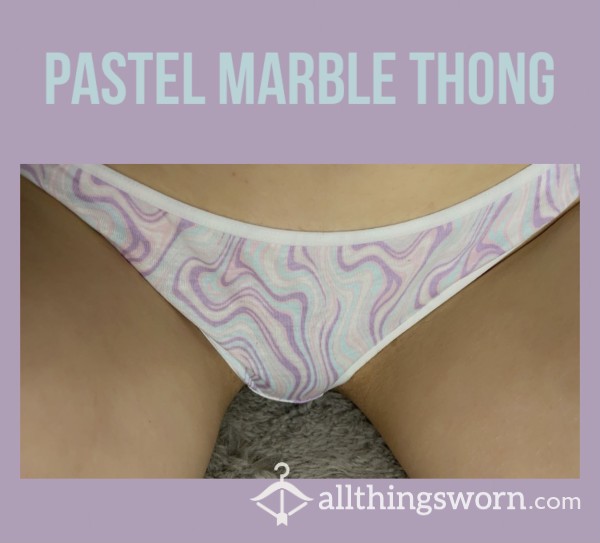 Pastel Marble Thong🦄