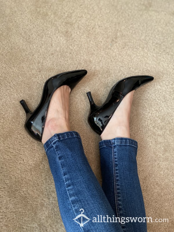 Patent Black Heels