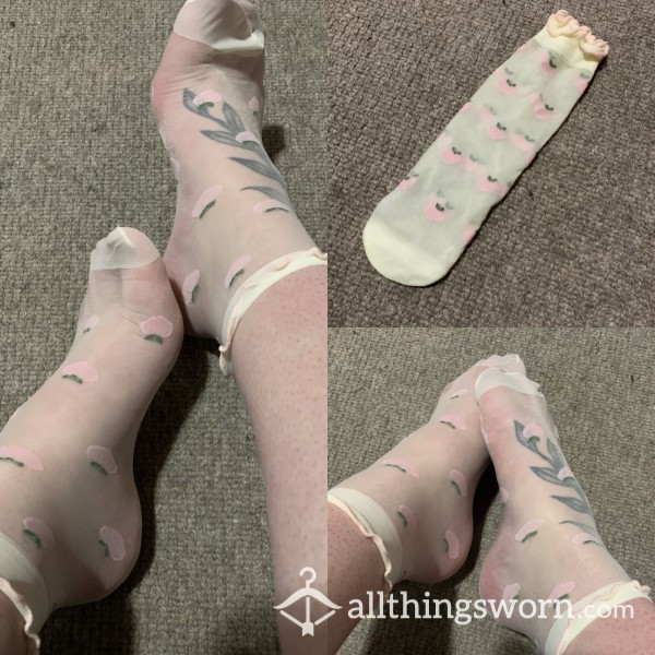 Peach Nylon Socks 🍑