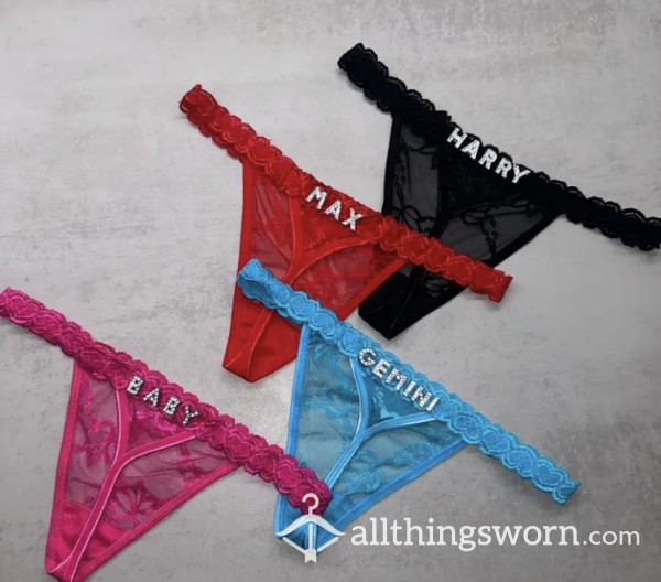 Personalised Thongs