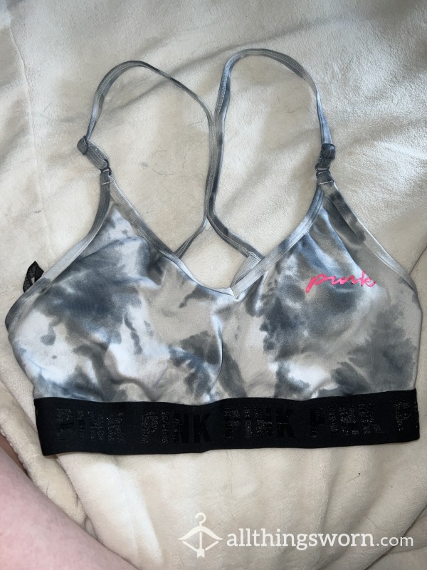 Pink Brand Tie-Dye Bra