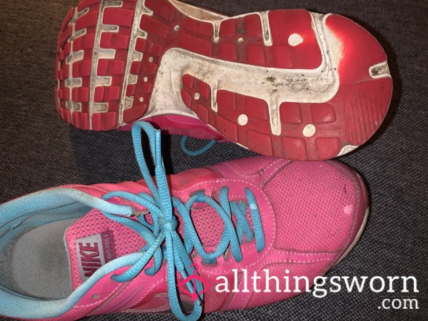 Pink Dirty Running Shoes