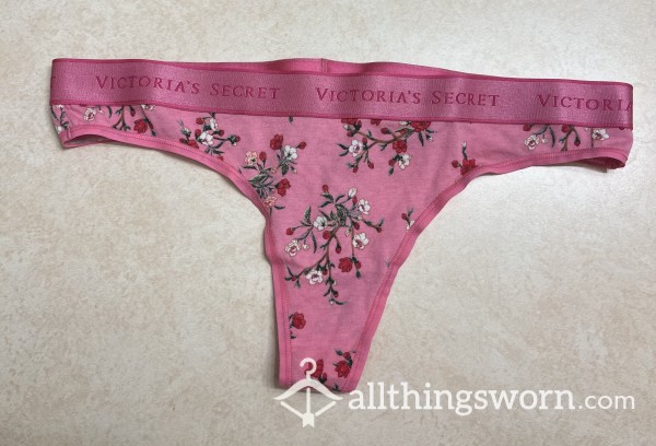 Pink Flor*l Thong