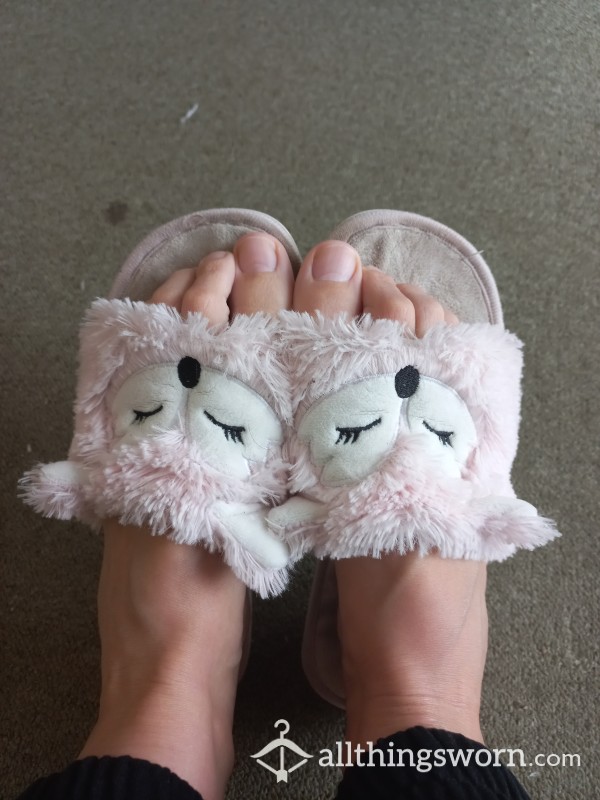 Pink Fluffy Slippers