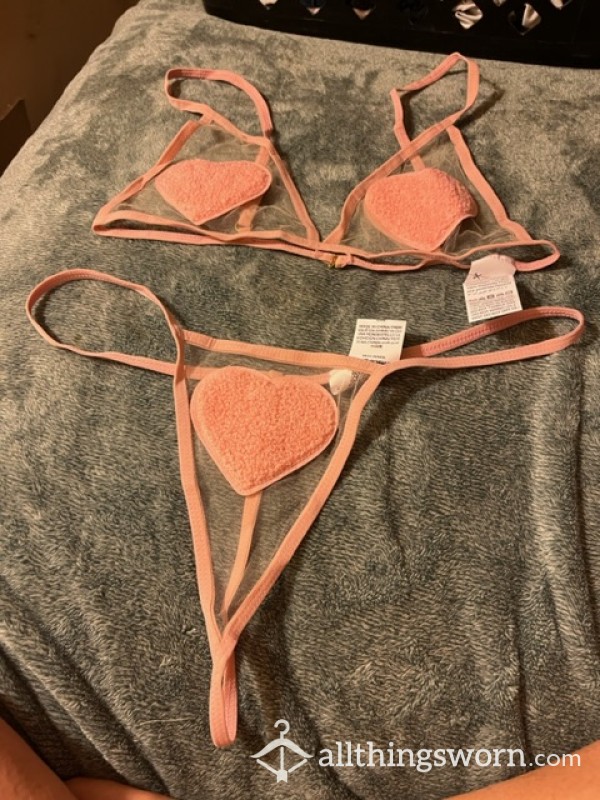 Pink Heart Lingerie