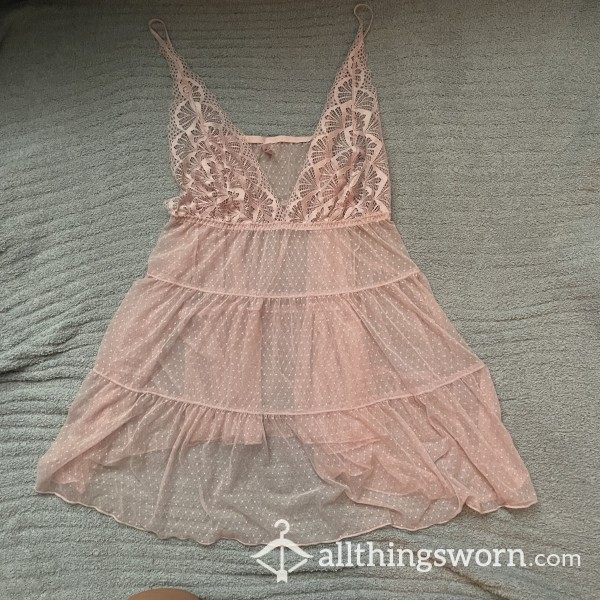 Pink Lace Babydoll