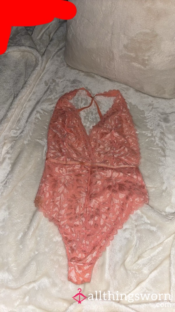 Pink Lace Bodysuit