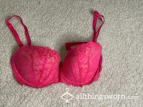 Pink Lace Bra