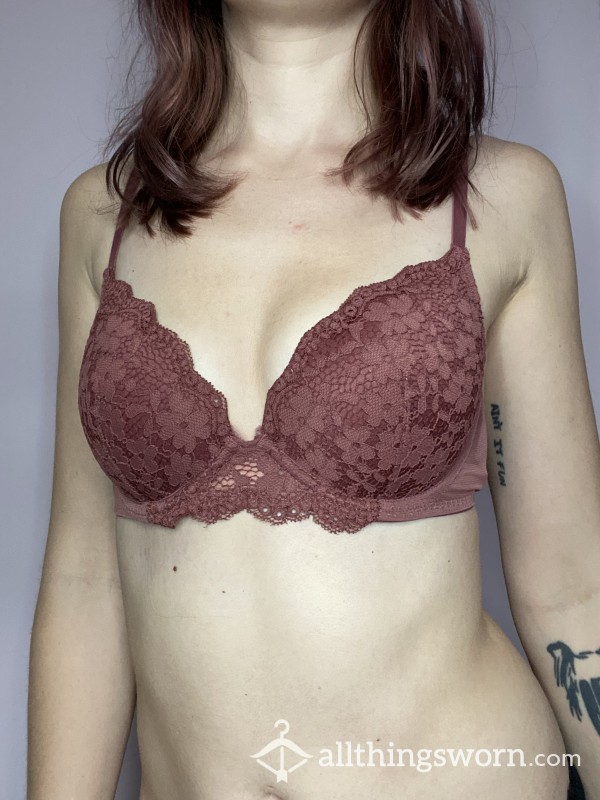 Pink Lace Bra