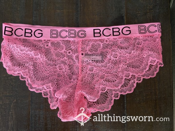 Pink Lace Cheeky Panties