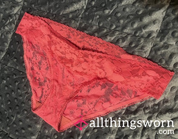 Pink Lacy Panties Waiting To Be Sniffed By You!