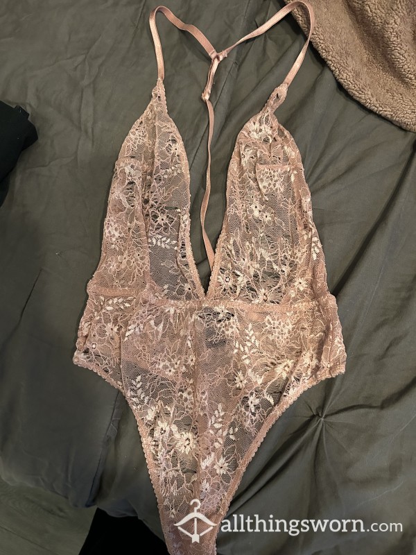 Pink Lingerie Bodysuit