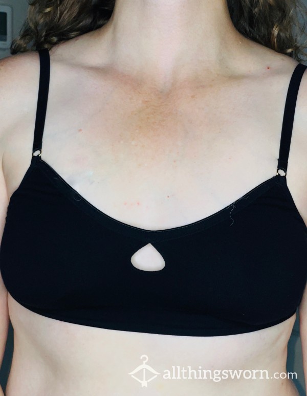 Pink Or Black Comfy Cotton Lounge Bra