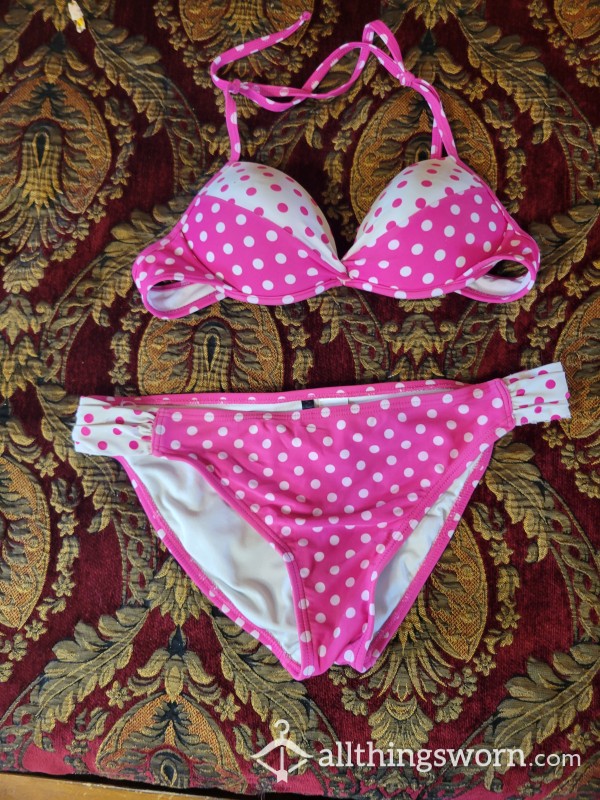 Pink Polka Dot Bikini