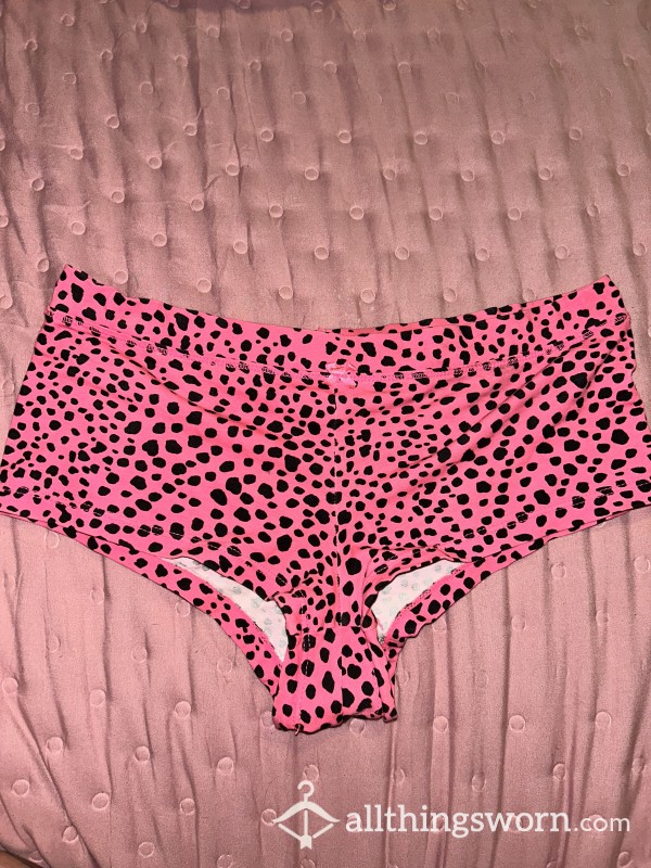 Pink Polka Dot Boy Shorts Grandma Pantys