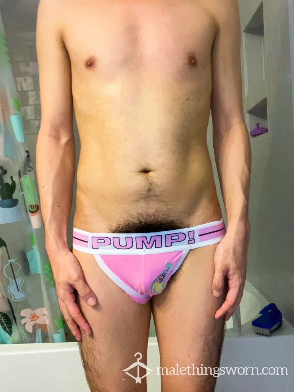 Pink Pump Jockstrap With Banana  🍌